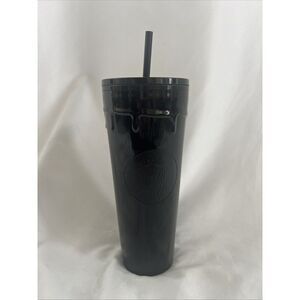 Starbucks Black‎ Slime Drip Halloween 2024 24 Oz Venti Tumbler NEW